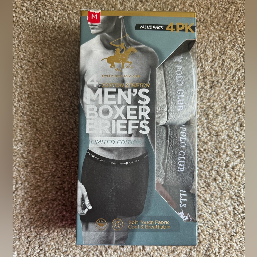 Beverly Hills Polo Club Men’s Boxer Briefs (Set of THREE)